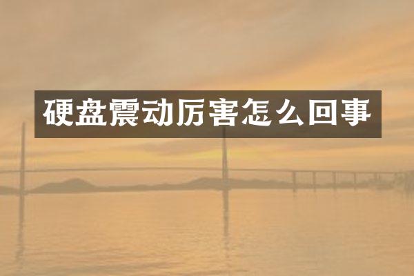 硬盘震动厉害怎么回事