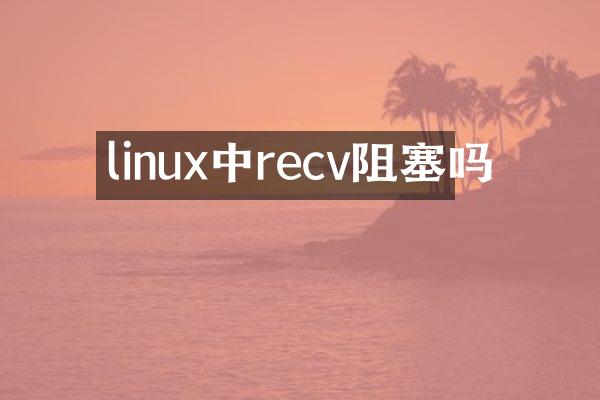 linux中recv阻塞吗