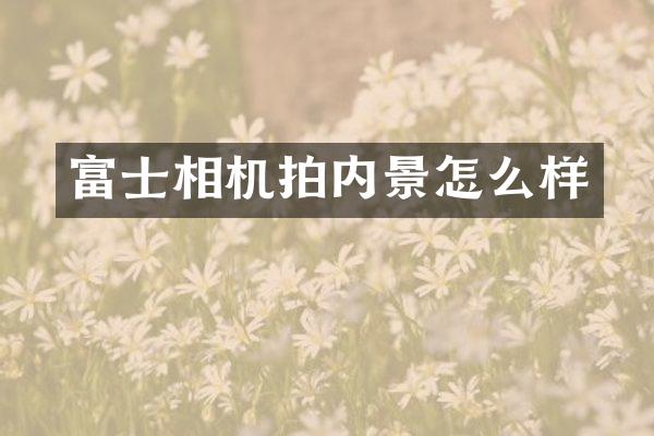 富士相机拍内景怎么样