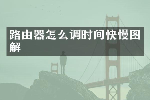 路由器怎么调时间快慢图解