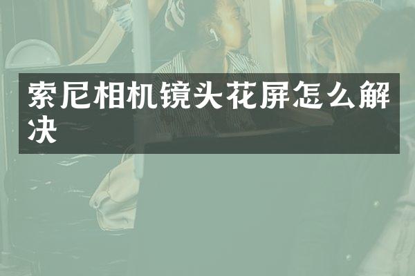 相机镜头花屏怎么解决