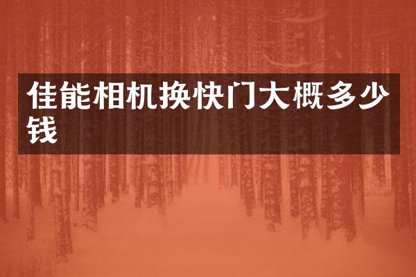 佳能相机换快门大概多少钱