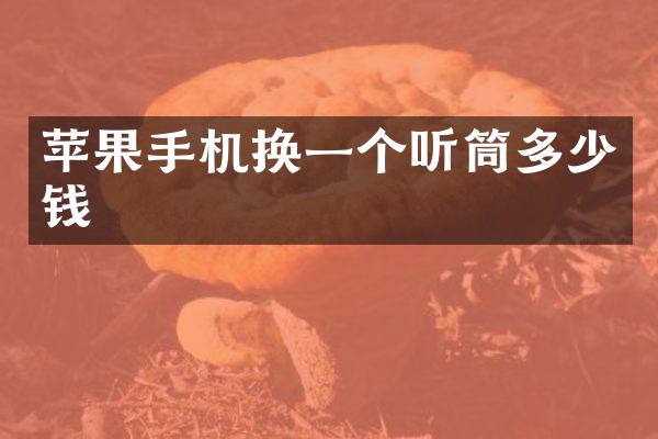 苹果手机换一个听筒多少钱