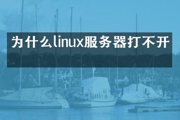 为什么linux服务器打不开了
