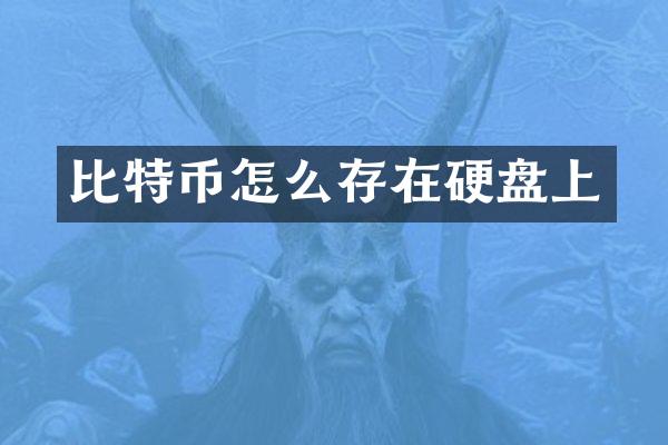 比特币怎么存在硬盘上