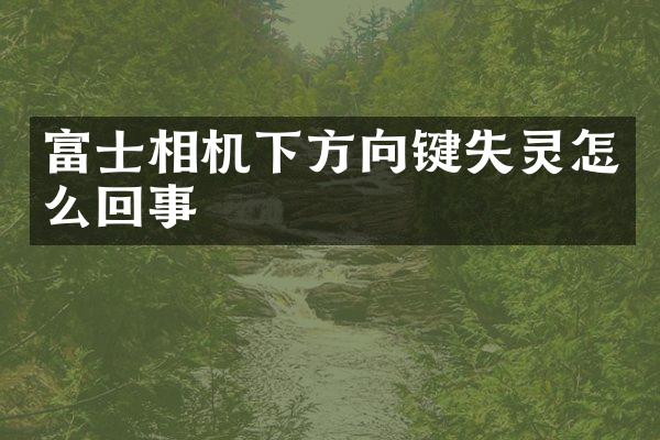 富士相机下方向键失灵怎么回事