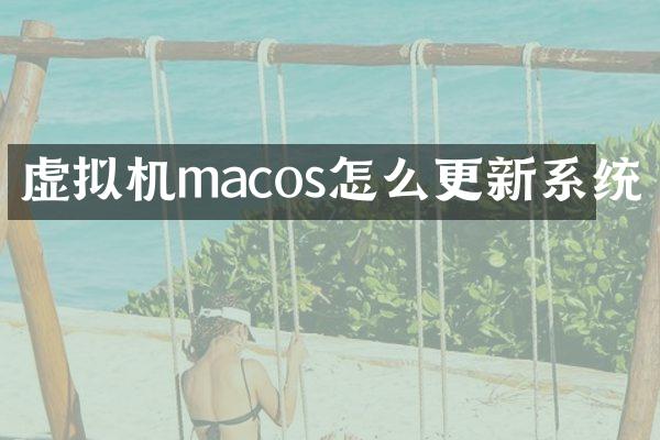 虚拟机macos怎么更新系统