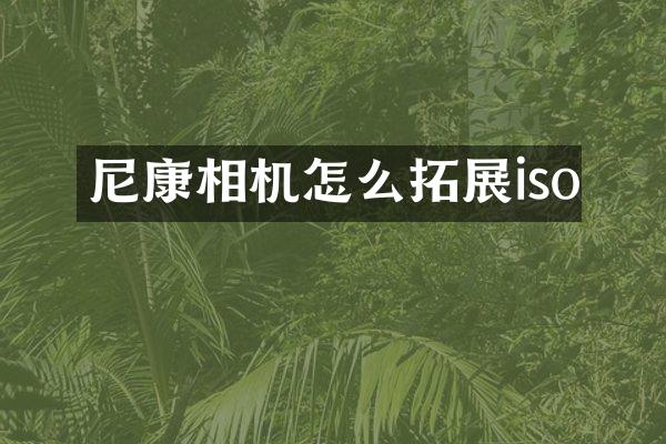 尼康相机怎么拓展iso