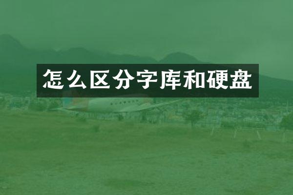 怎么区分字库和硬盘