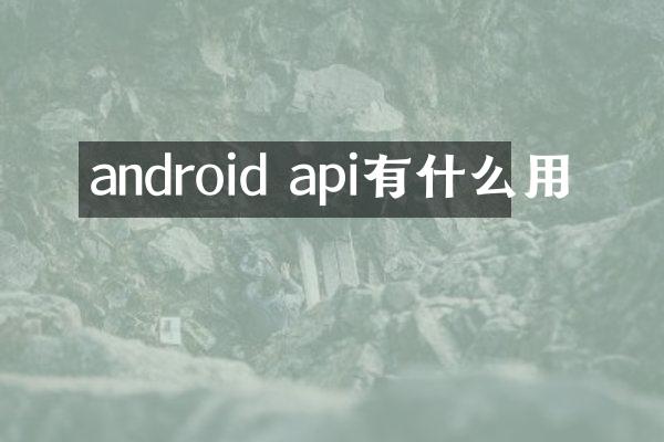 android api有什么用