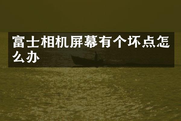 富士相机屏幕有个坏点怎么办