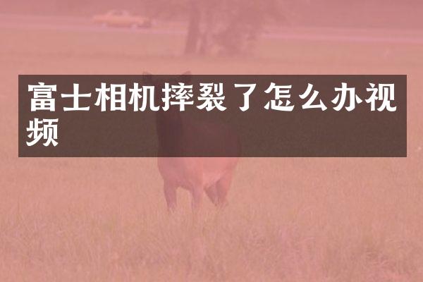 富士相机摔裂了怎么办视频