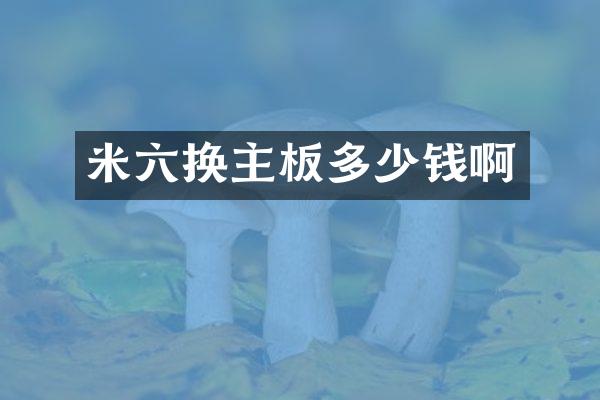 米六换主板多少钱啊