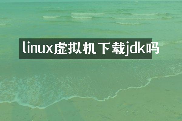 linux虚拟机下载jdk吗