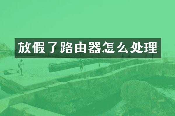 放假了路由器怎么处理