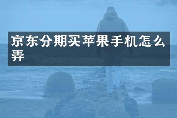 京东分期买苹果手机怎么弄