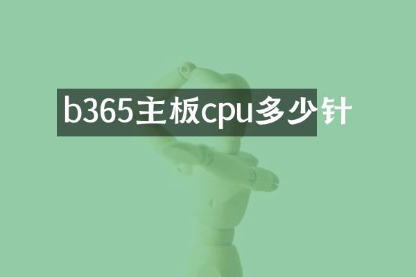 b365主板cpu多少针
