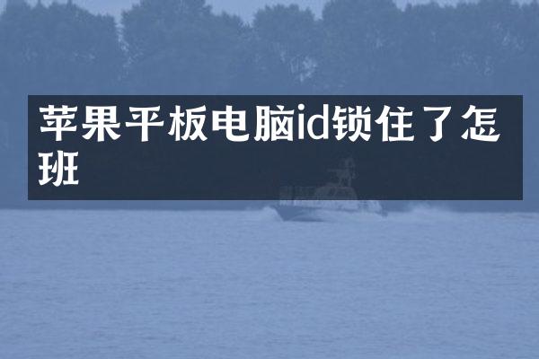 苹果平板电脑id锁住了怎么班
