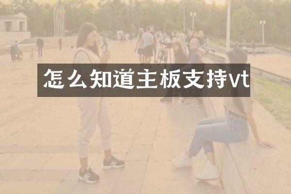 怎么知道主板支持vt