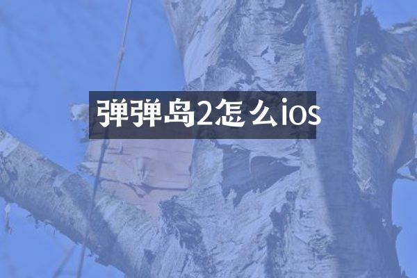 弹弹岛2怎么ios