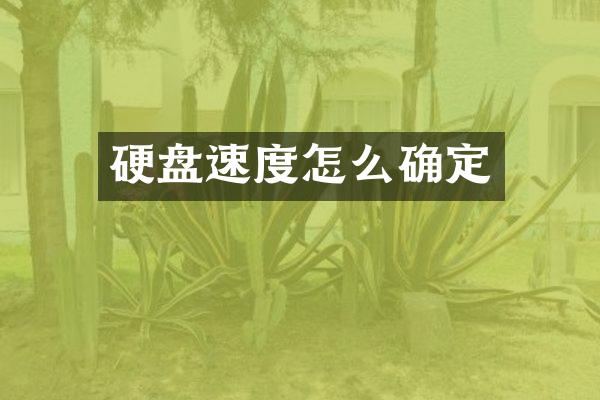 硬盘速度怎么确定