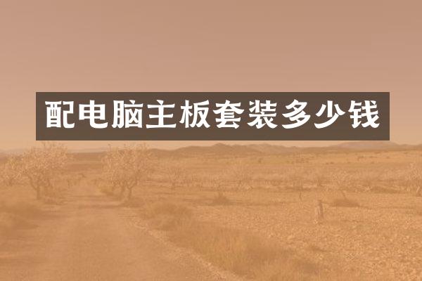 配电脑主板套装多少钱