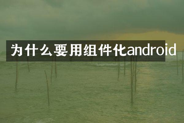 为什么要用组件化android