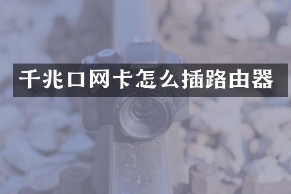 千兆口网卡怎么插路由器