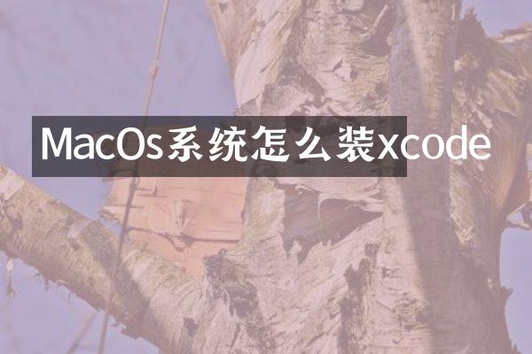 MacOs系统怎么装xcode