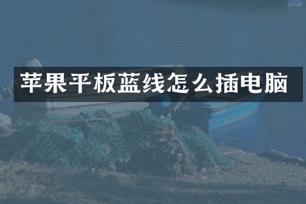 苹果平板蓝线怎么插电脑