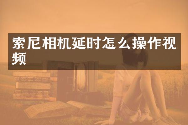 相机延时怎么操作视频