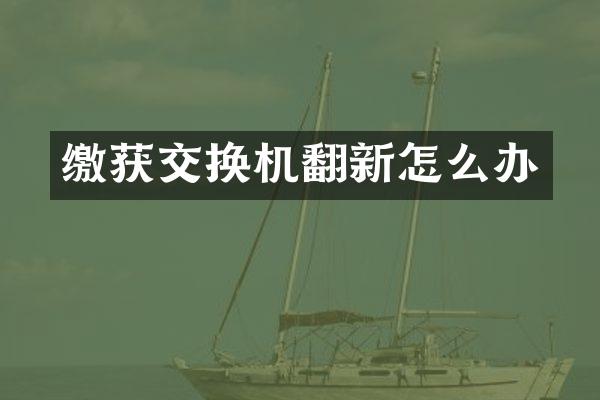 缴获交换机翻新怎么办