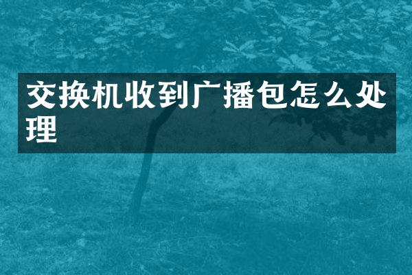 交换机收到广播包怎么处理