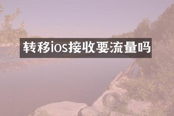 转移ios接收要流量吗