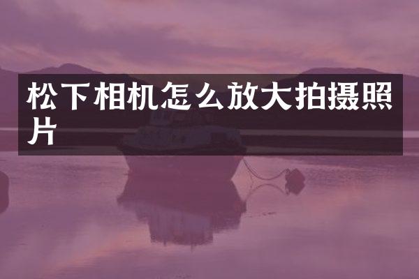 相机怎么放大拍摄照片