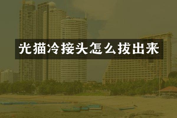 光猫冷接头怎么