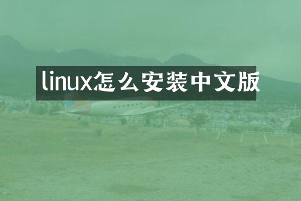 linux怎么安装中文版