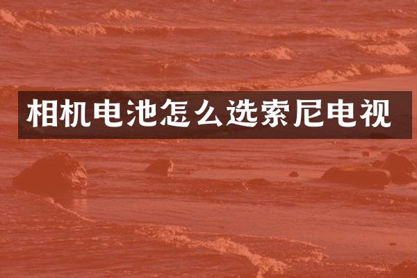 相机电池怎么选电视
