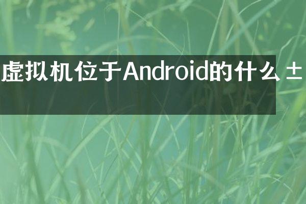 虚拟机位于Android的什么层