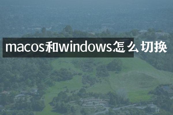 macos和windows怎么切换