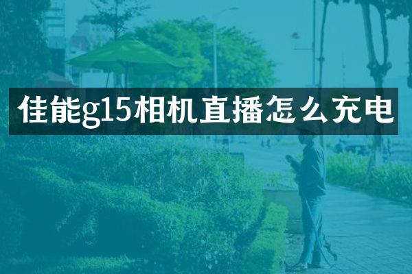 佳能g15相机直播怎么充电