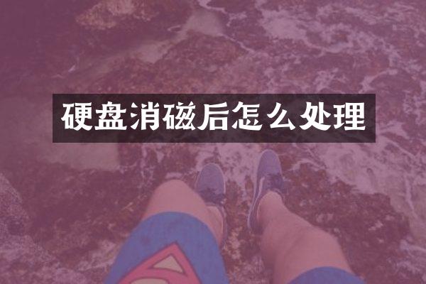 硬盘消磁后怎么处理