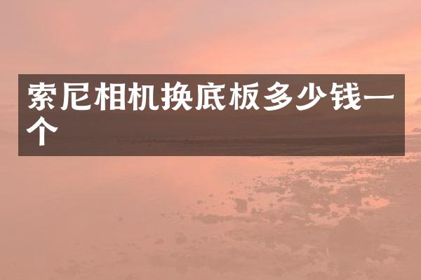 相机换底板多少钱一个