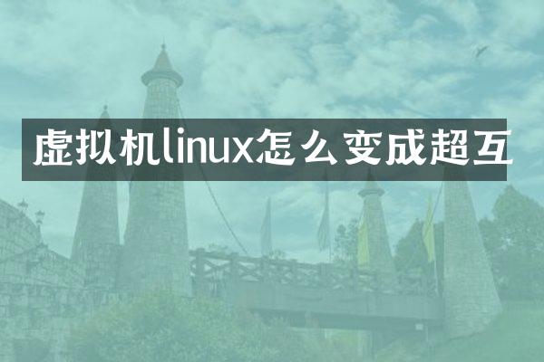 虚拟机linux怎么变成超互