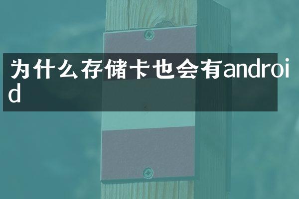 为什么存储卡也会有android