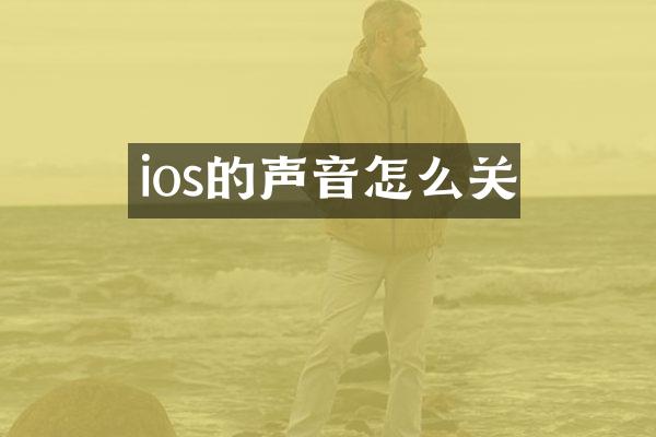 ios的声音怎么关