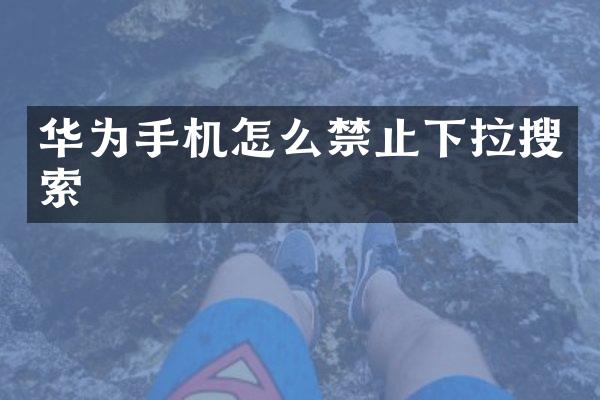 华为手机怎么禁止下拉搜索