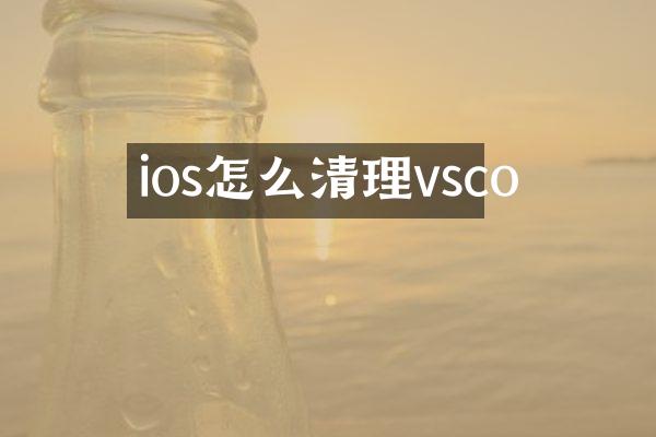 ios怎么清理vsco
