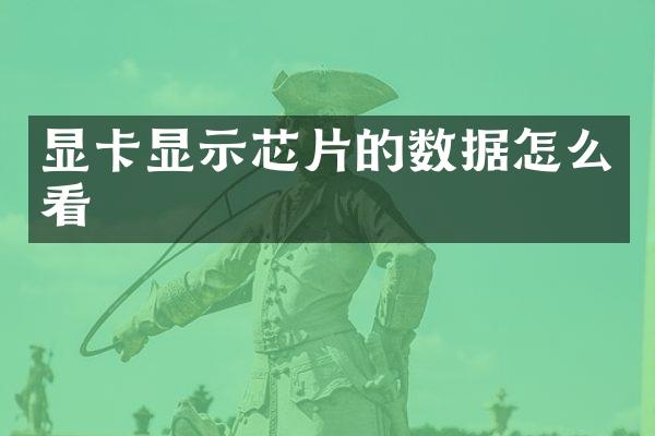 显卡显示芯片的数据怎么看