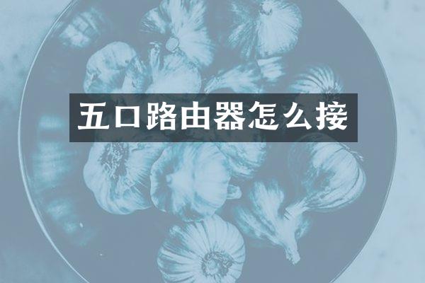 五口路由器怎么接